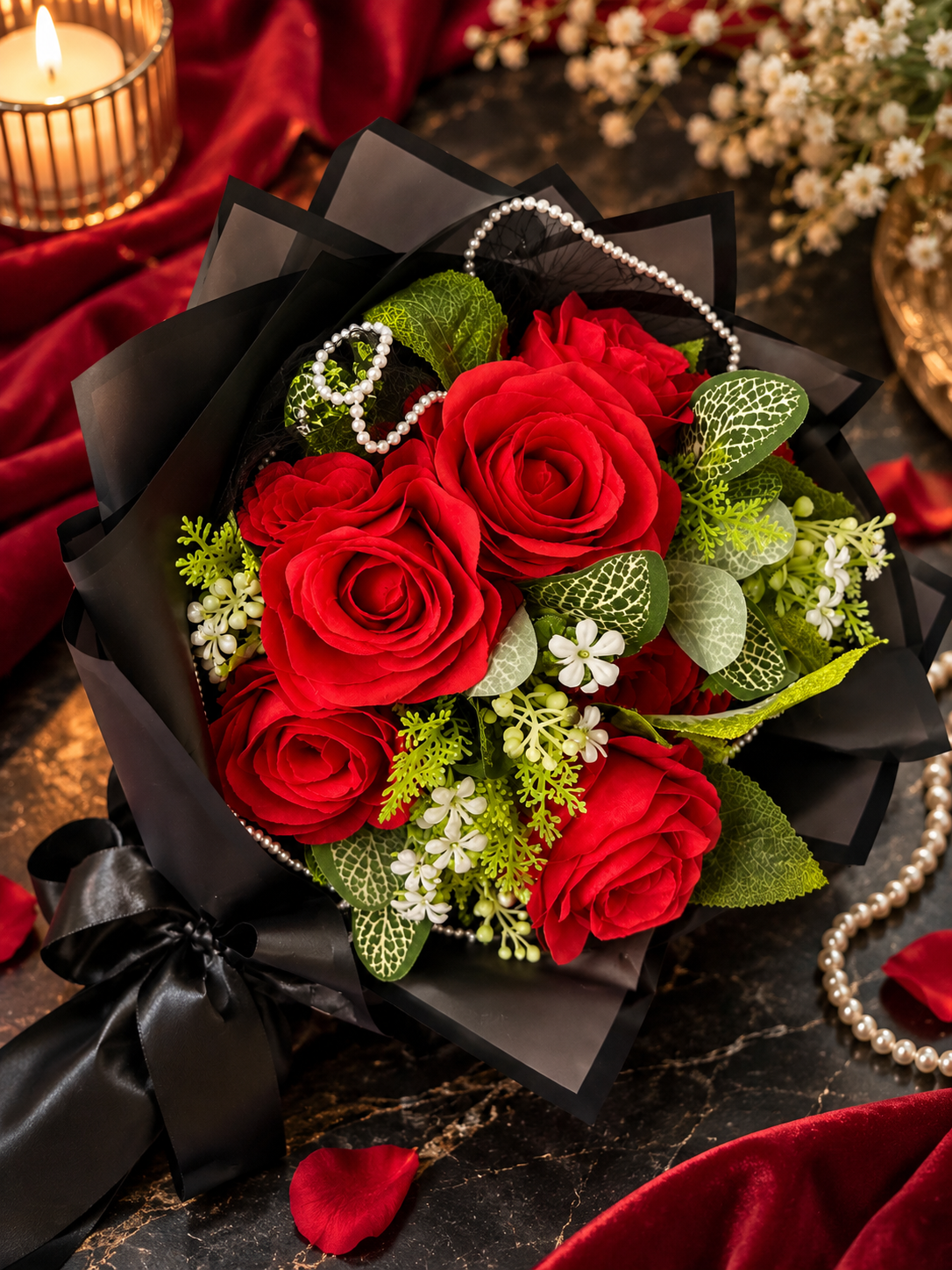 Forever Yours red rose bouquet